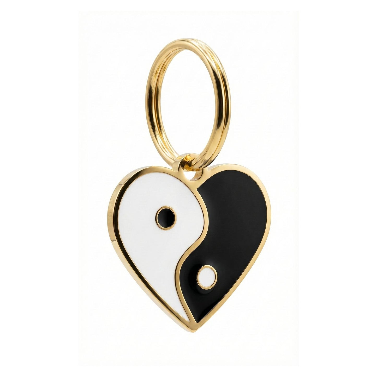 Ying Yang Heart tag