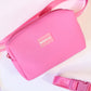 NEW Set Collar + correa + cinturón con mopibag  hot pink