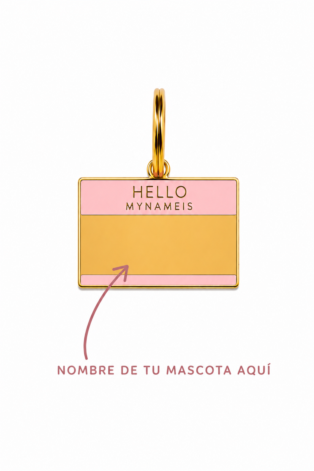 Hello my name is pink/blue tags