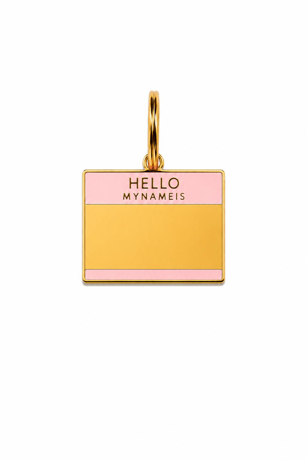 Hello my name is pink/blue tags