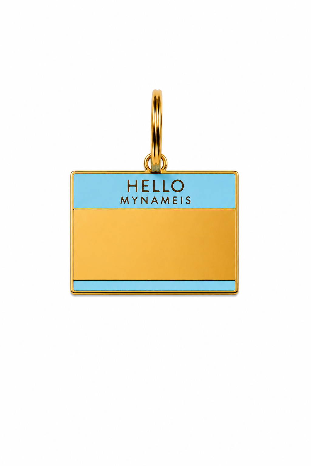 Hello my name is pink/blue tags